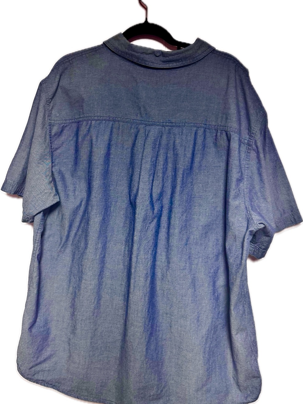 Magellan Outdoors Blue Short Sleeve Button Up Shirt Mens 3XL Utility Workwear - Picture 3 of 5